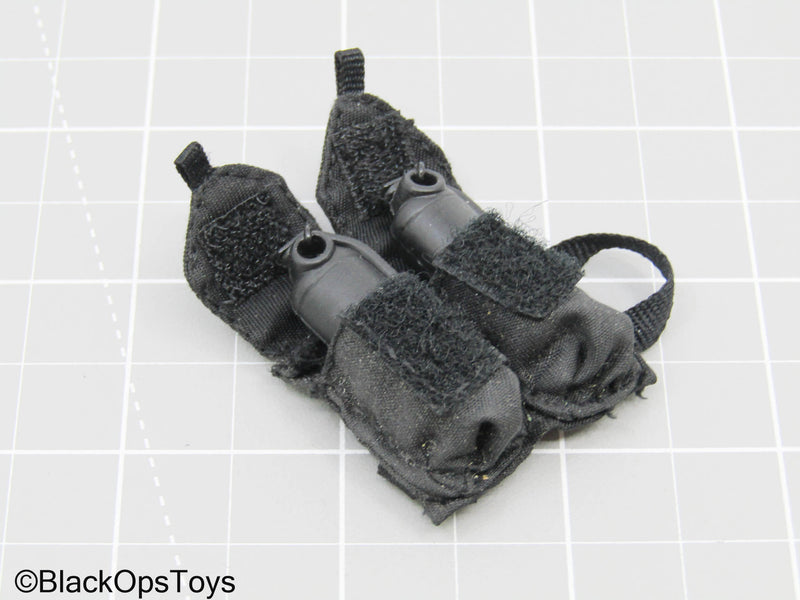 Load image into Gallery viewer, Black Drop Leg Pouch w/Grenade Set
