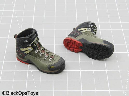 Olive Green Hiking Boots (Peg Type) (Toy City)