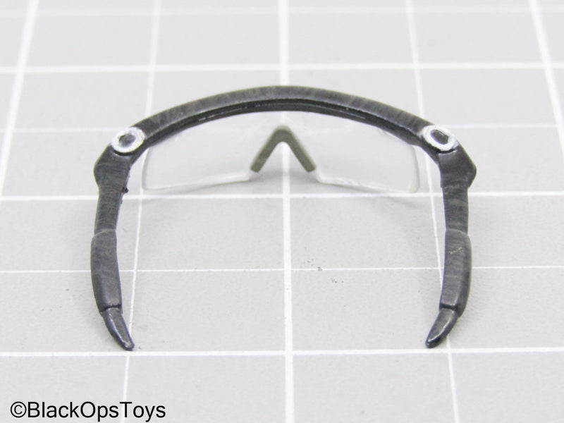 Load image into Gallery viewer, Black Shooter Glasses w/Clear Lens
