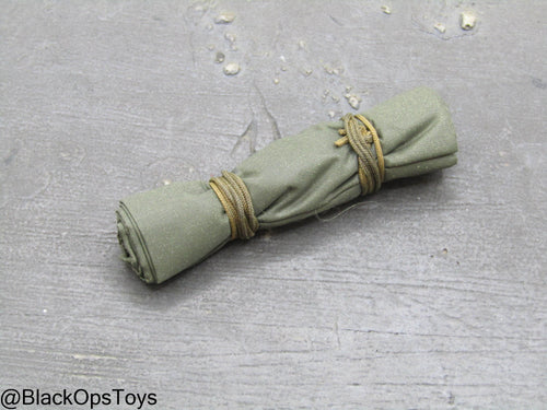 Vietnam Era OD Green Rolled Poncho