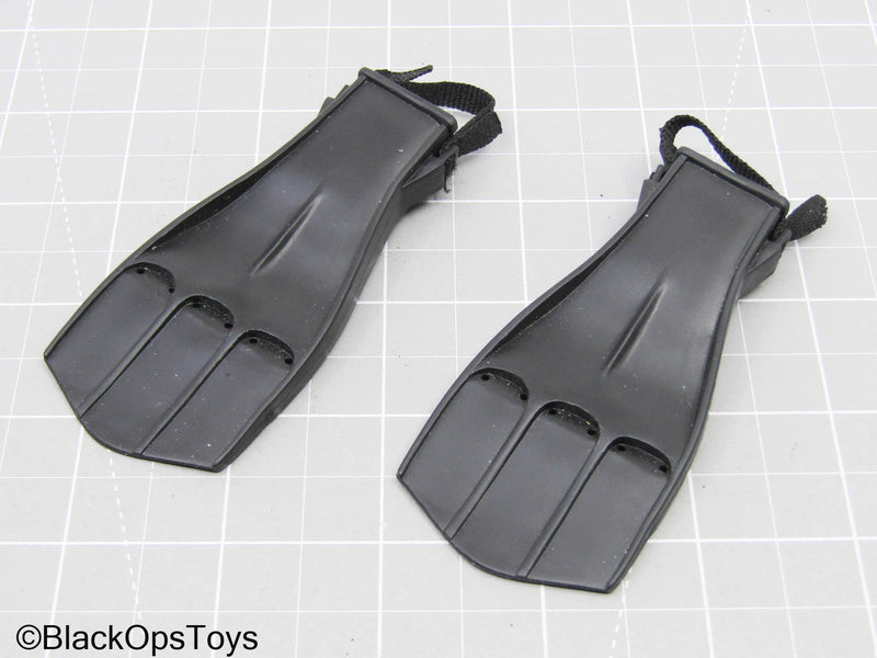 Load image into Gallery viewer, Black Diving Fins

