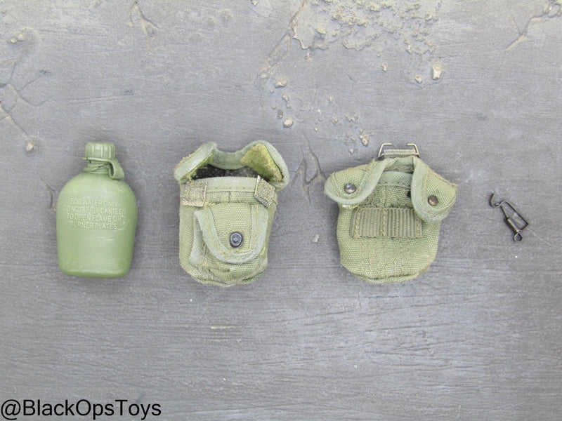 Load image into Gallery viewer, Vietnam Era Canteen w/Pouches &amp; Alice Clip
