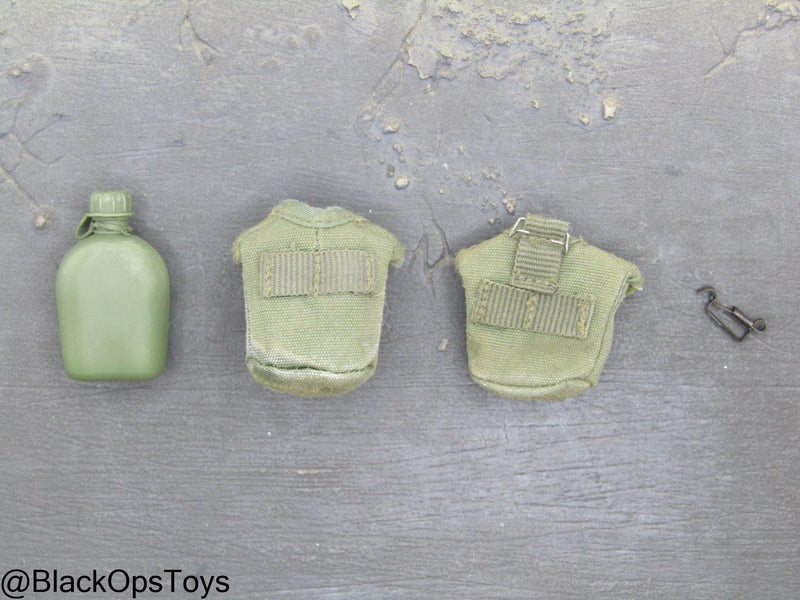 Load image into Gallery viewer, Vietnam Era Canteen w/Pouches &amp; Alice Clip

