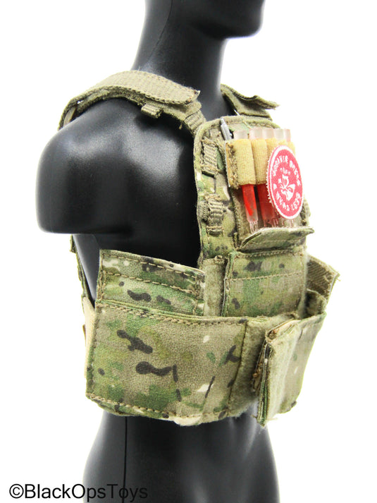 Multicam Camo Plate Carrier Vest (Toy City)