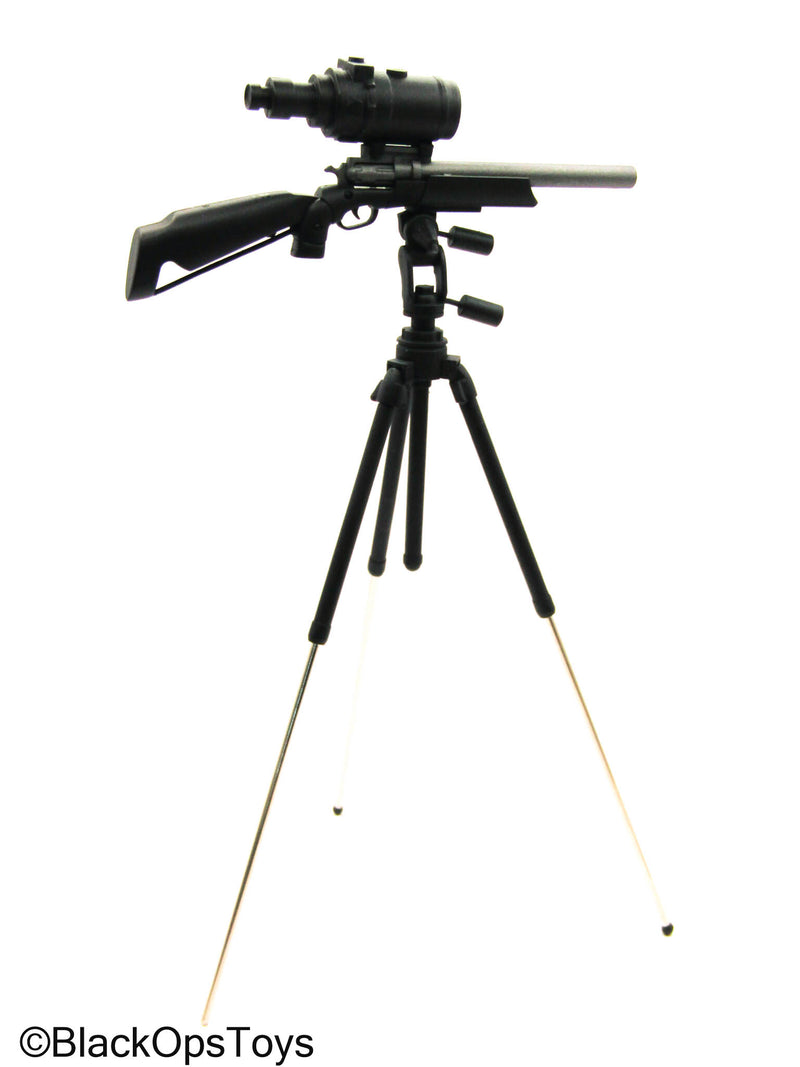 Load image into Gallery viewer, Rifle w/Thermal Scope &amp; Large Tripod (READ DESC)
