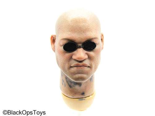 The Hacker - African American Male Head Sculpt w/Glasses (READ DESC)