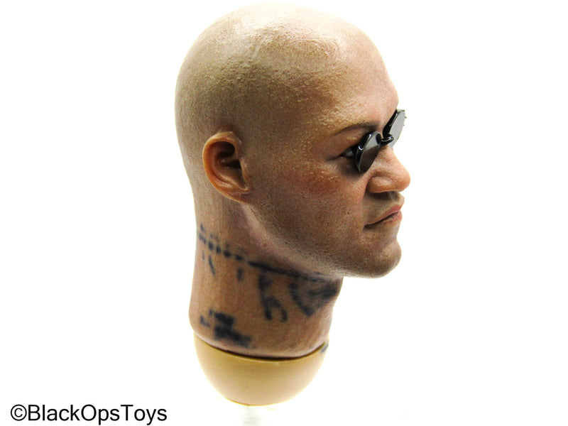 Load image into Gallery viewer, The Hacker - African American Male Head Sculpt w/Glasses (READ DESC)
