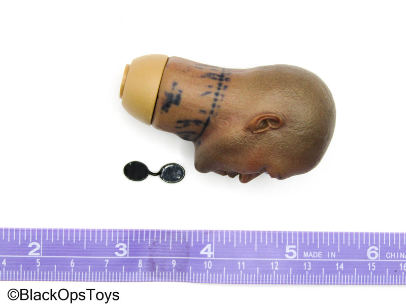 Load image into Gallery viewer, The Hacker - African American Male Head Sculpt w/Glasses (READ DESC)
