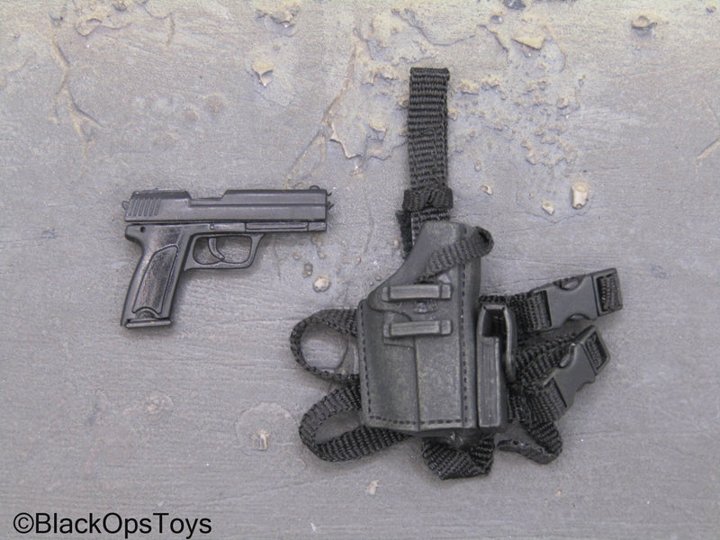 Load image into Gallery viewer, Hot Toys Resident Evil - Spring Loaded Pistol w/Drop Leg Holster
