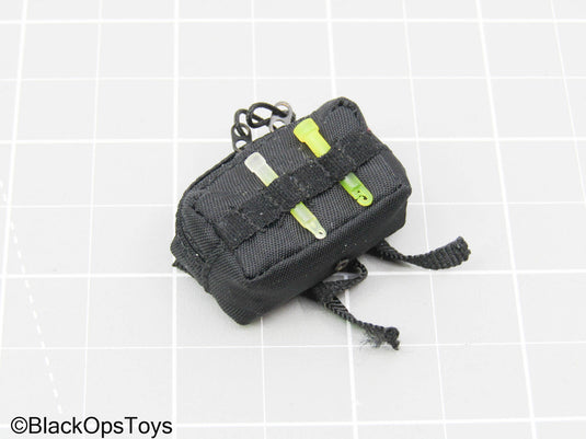 The Darkzone Agent - Black MOLLE GP Pouch w/Glowsticks