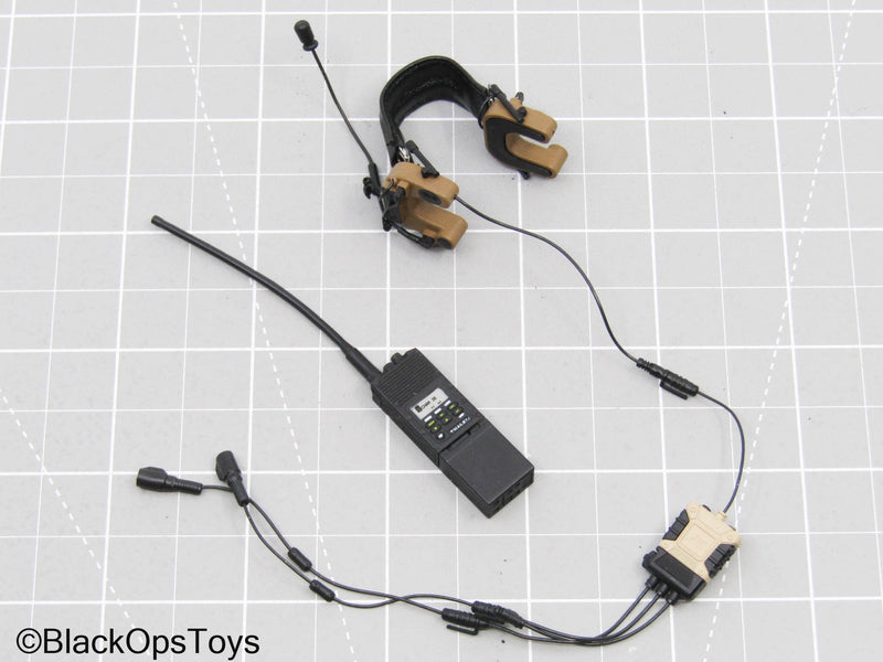 Load image into Gallery viewer, Black Radio w/Tan Headset
