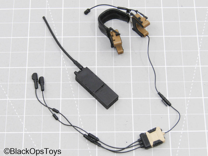 Load image into Gallery viewer, Black Radio w/Tan Headset
