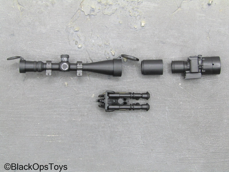 Load image into Gallery viewer, NSW Sniper Collection Pt II - Black Scope &amp; Bipod Set
