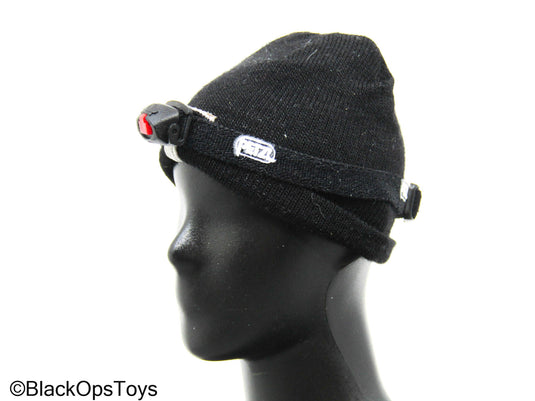The Darkzone Agent - Black Beanie w/LED Headlamp – BlackOpsToys