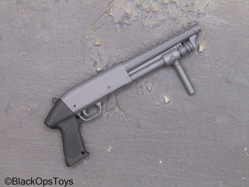 Grey Pump Action Shotgun w/Grip