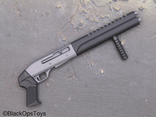 Black & Grey Pump Action Shotgun w/Grip