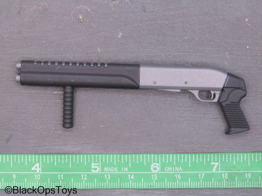 Black & Grey Pump Action Shotgun w/Grip