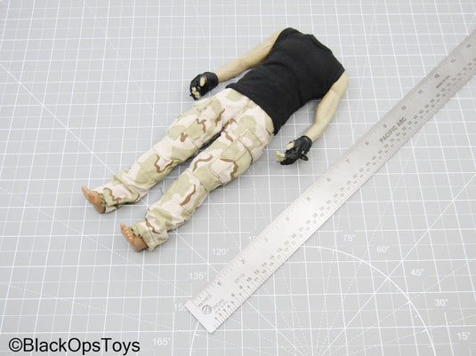 Male Dressed Body w/Black Mesh Gloves, Watch, & Feet
