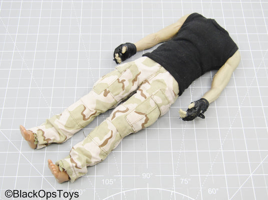 Bam 1/6 Male Dressed Body w/Black Mesh Gloves, Watch, & Feet