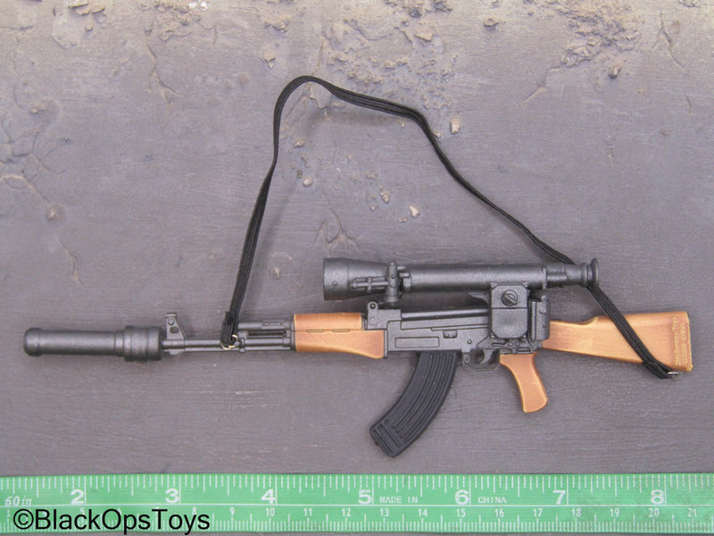 Load image into Gallery viewer, AK47 Rifle w/Scope &amp; Suppressor
