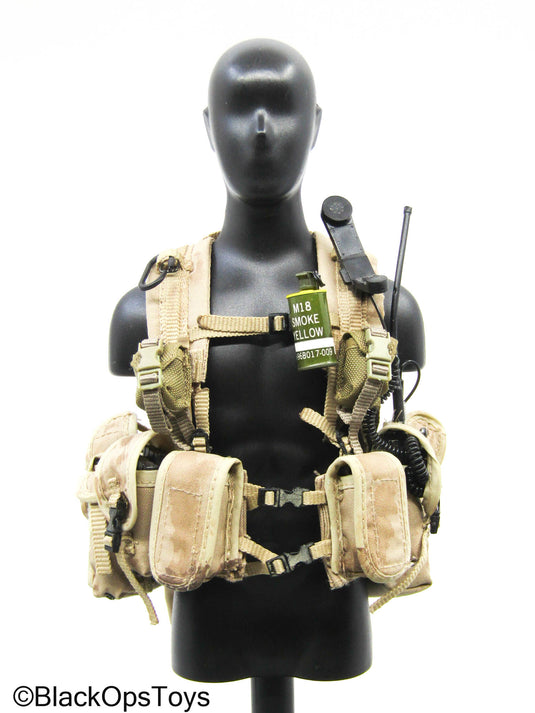 Bam 1/6 Desert Camo Machine Gunner Chest Rig Set (Ace Toys)