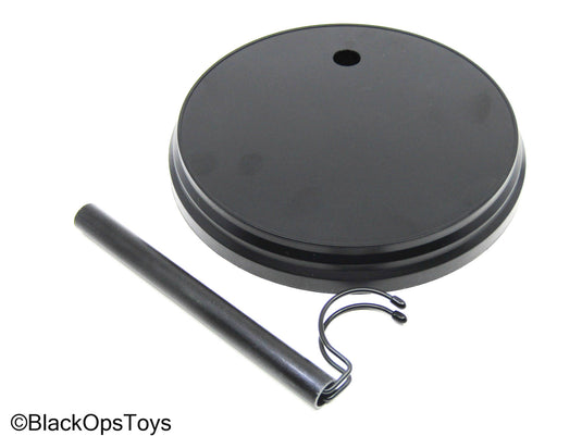 Black Round Base Figure Stand