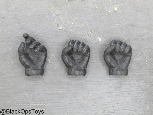 Black & Grey Gloved Hand Set (x3)