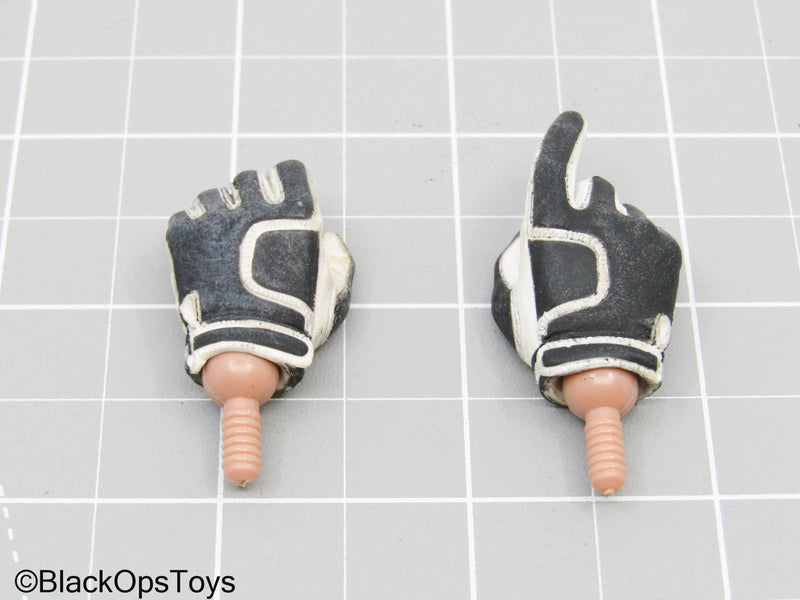 Load image into Gallery viewer, Black &amp; White Gloved Hands w/Pegs
