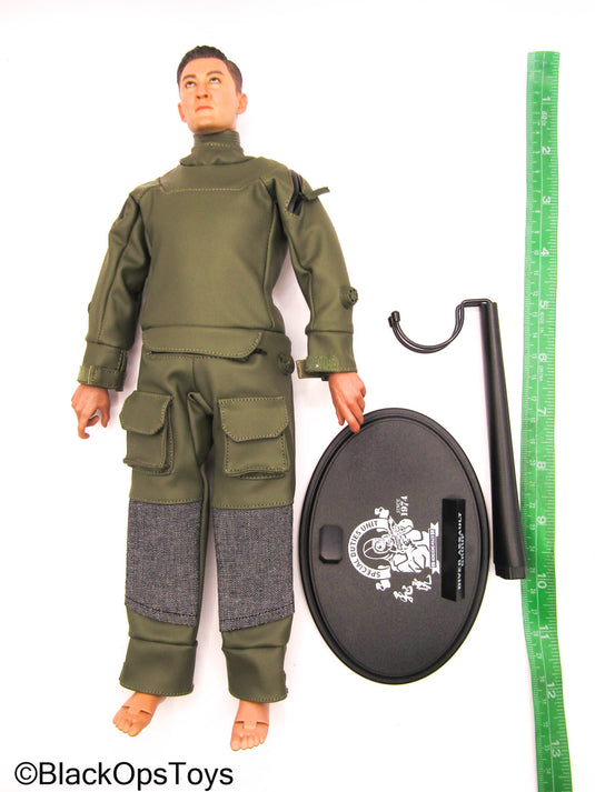 HK SDU Diver Assault Group - Asian Male Dressed Body w/Green Wet Suit