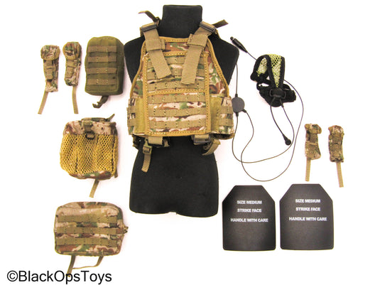 HK SDU Diver Assault Group - Multicam Plate Carrier Vest w/Pouch Set