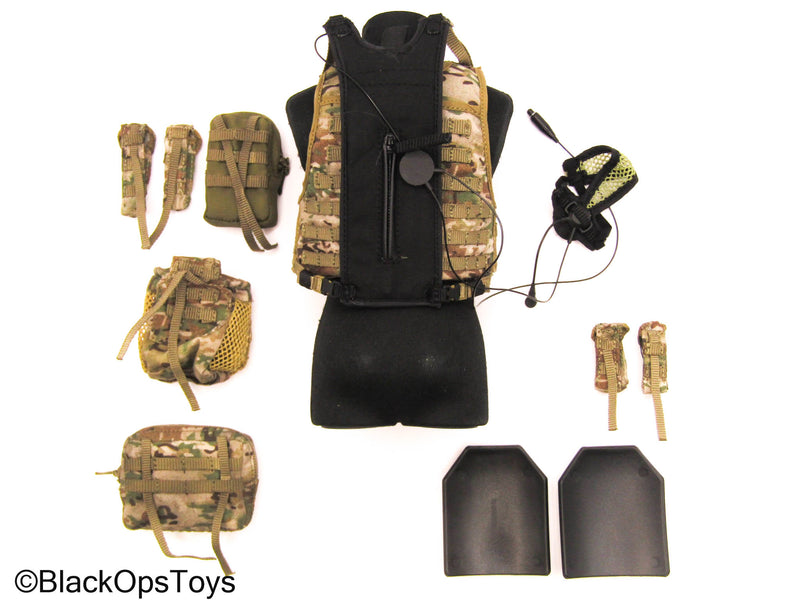 Load image into Gallery viewer, HK SDU Diver Assault Group - Multicam Plate Carrier Vest w/Pouch Set
