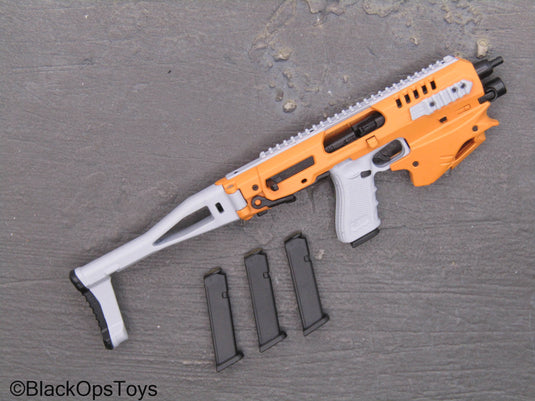 Compact Weapon Series 1 - Orange & White 9mm Pistol Conversion Kit