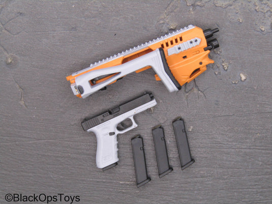 Compact Weapon Series 1 - Orange & White 9mm Pistol Conversion Kit