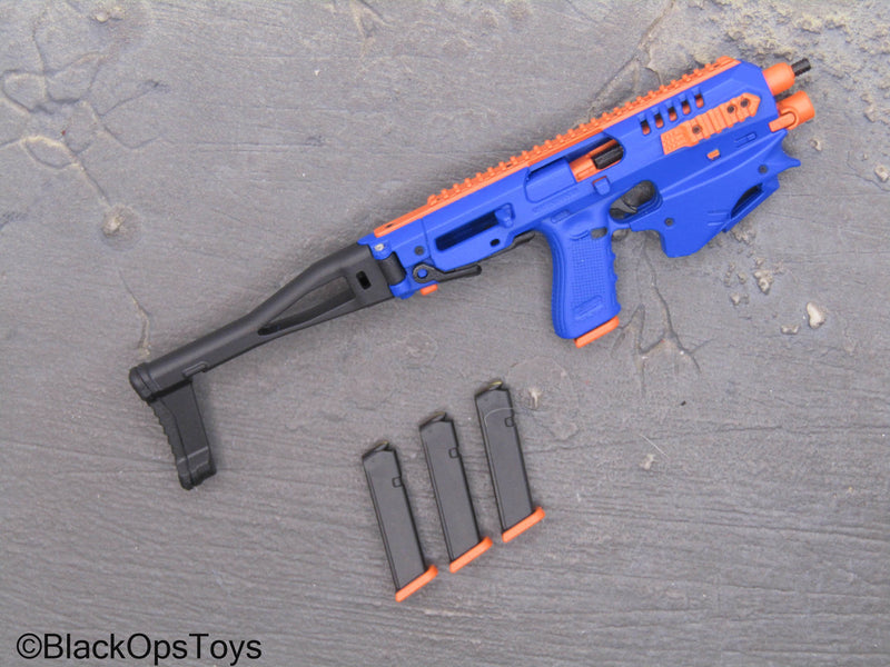 Load image into Gallery viewer, Compact Weapon Series 1 - Blue &amp; Orange 9mm Pistol Conversion Kit
