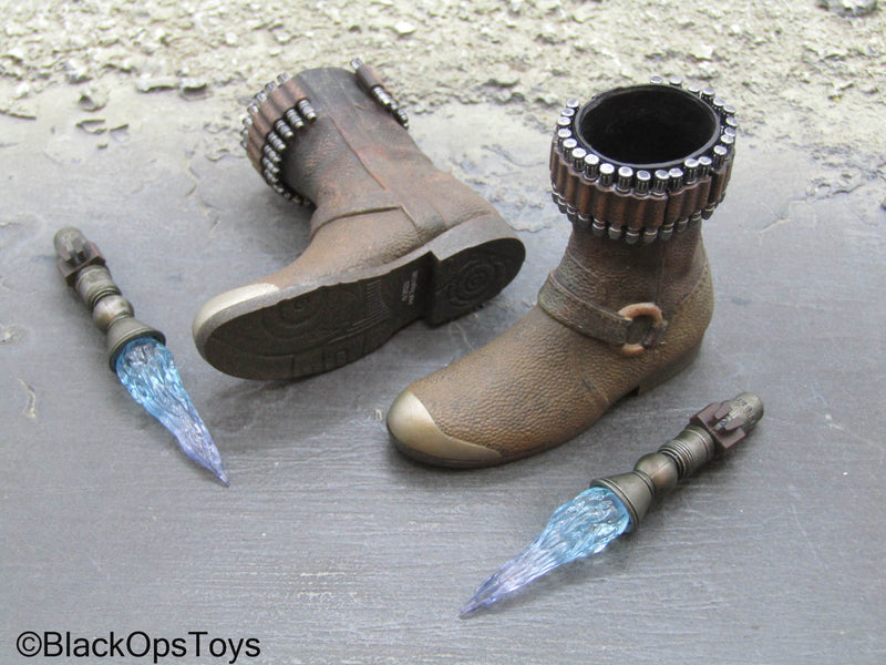 Load image into Gallery viewer, Star Wars Cad Bane - Brown Rocket Boots (Peg Type)

