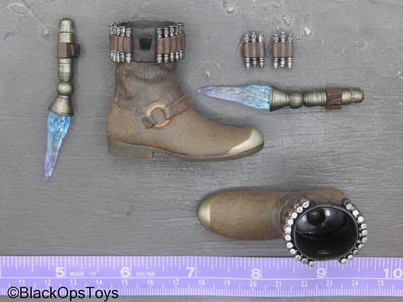 Load image into Gallery viewer, Star Wars Cad Bane - Brown Rocket Boots (Peg Type)
