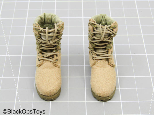 Tan Combat Boots (Foot Type)