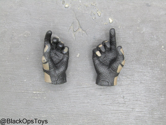Black & Brown Gloved Hand Set