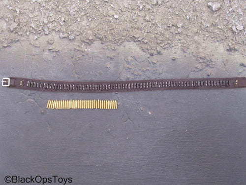 Western Gear - Dark Brown Leather Belt w/Shells