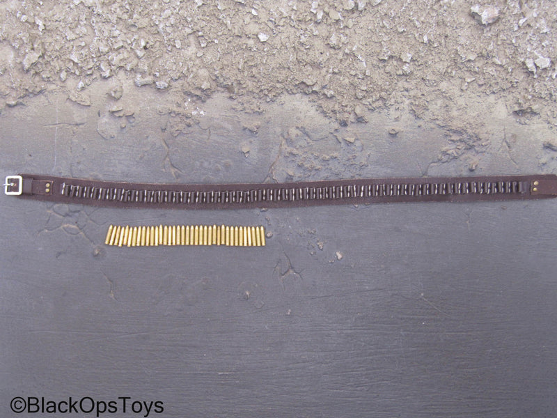 Load image into Gallery viewer, Western Gear - Dark Brown Leather Belt w/Shells
