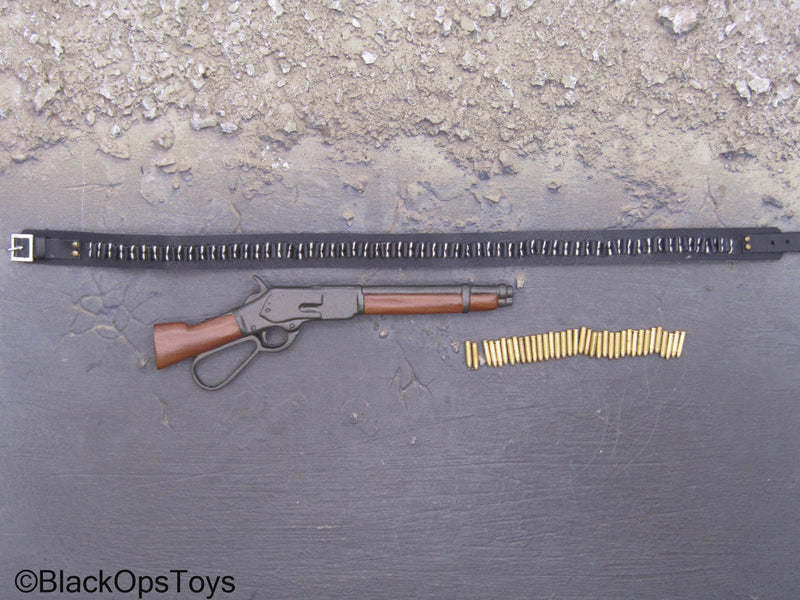 Load image into Gallery viewer, Western Set - Modified Winchester Rifle w/Black Gun Belt &amp; Shells

