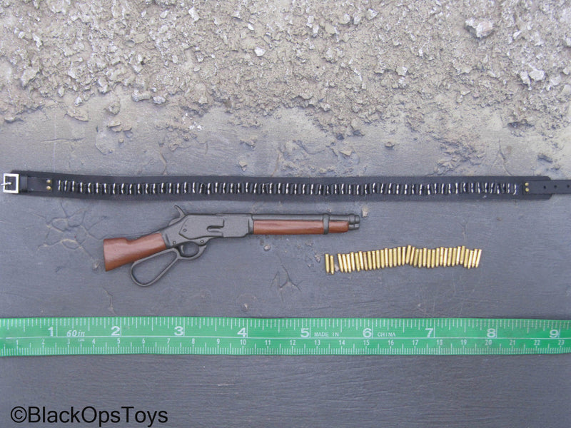Load image into Gallery viewer, Western Set - Modified Winchester Rifle w/Black Gun Belt &amp; Shells
