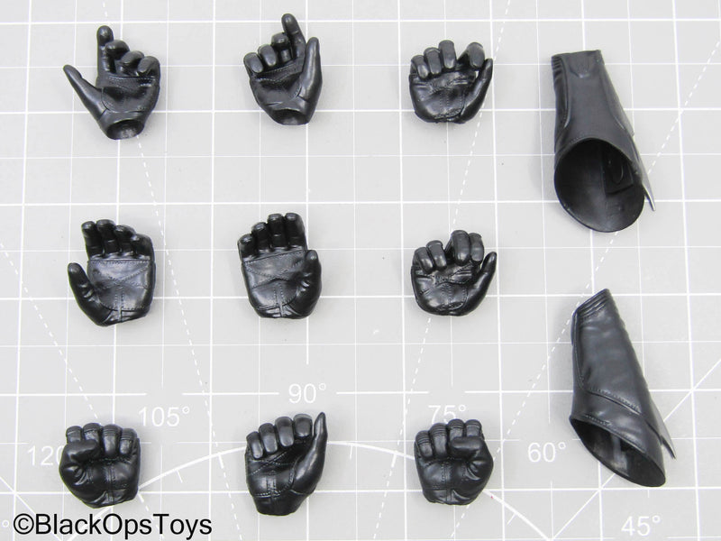 Load image into Gallery viewer, Batman Forever - Black Forearm Gauntlets w/Gloved Hand Lot (x9)
