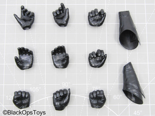 Batman Forever - Black Forearm Gauntlets w/Gloved Hand Lot (x9)