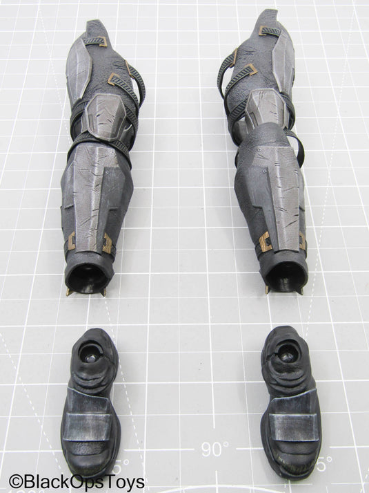 Batman Tactical Batsuit - Black Boots w/Leg Plates (Peg Type)