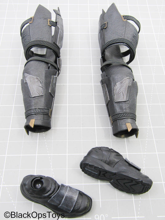 Batman Tactical Batsuit - Black Boots w/Leg Plates (Peg Type)