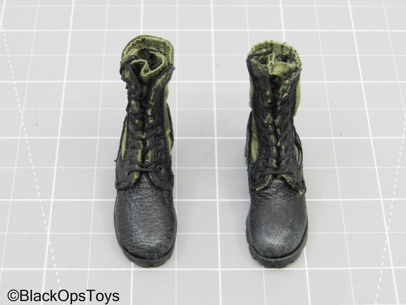 Load image into Gallery viewer, Kuwait 1991 - USMC - OD Green Panama Jungle Combat Boots (Foot Type)
