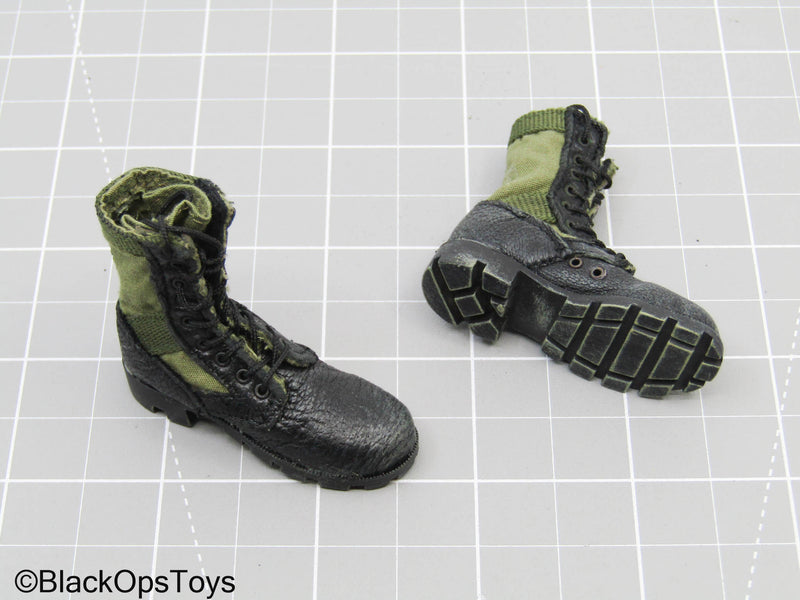 Load image into Gallery viewer, Kuwait 1991 - USMC - OD Green Panama Jungle Combat Boots (Foot Type)
