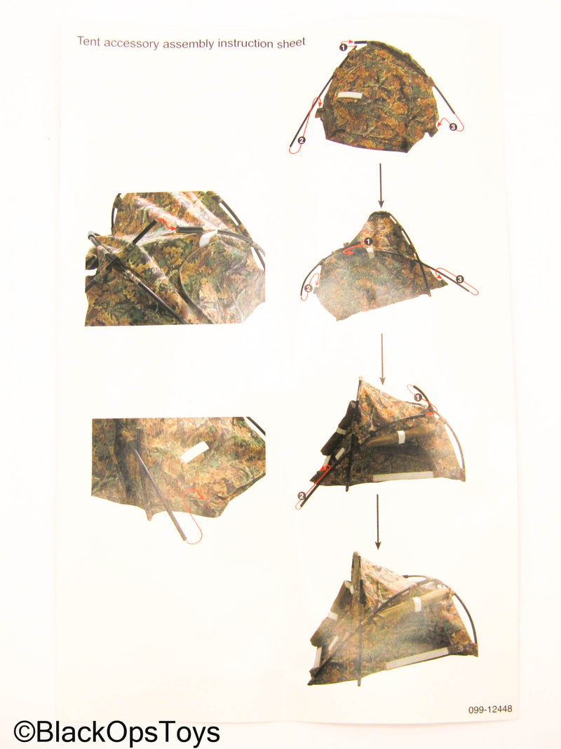 Load image into Gallery viewer, Camo Tent w/Poles &amp; Sleeping Bag
