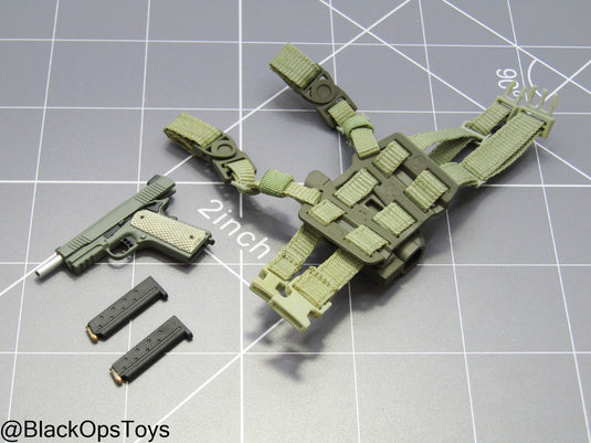 GI JOE - Lt. Falcon - 1911 Pistol w/Drop Leg Holster